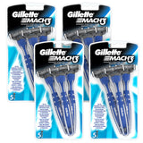 Gillette Mach3 disposable razors 20 pack, UK version