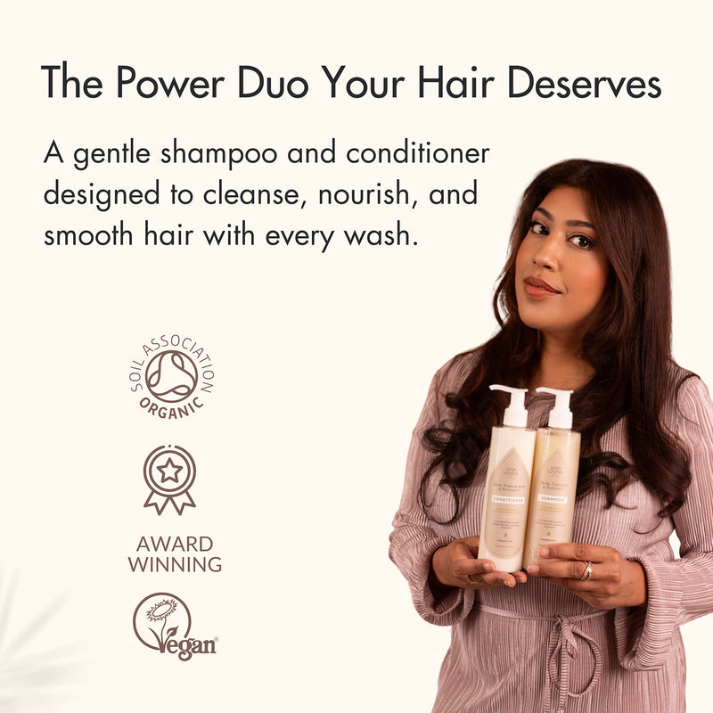 Hair Loving Silk Renewal shampoo and conditioner set (British brand)
