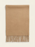 Mulberry cashmere scarf with fringing 200x30cm, imported from the UK