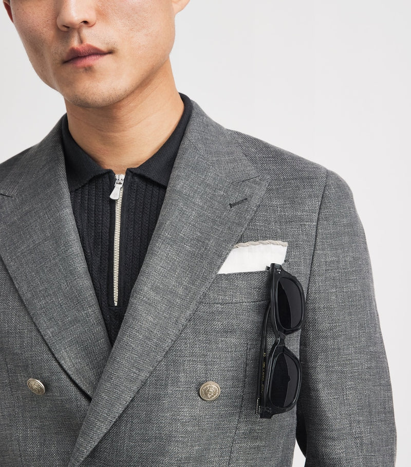 Eleventy linen pocket square 33cm - British product
