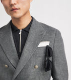 Eleventy linen pocket square 33cm - British product