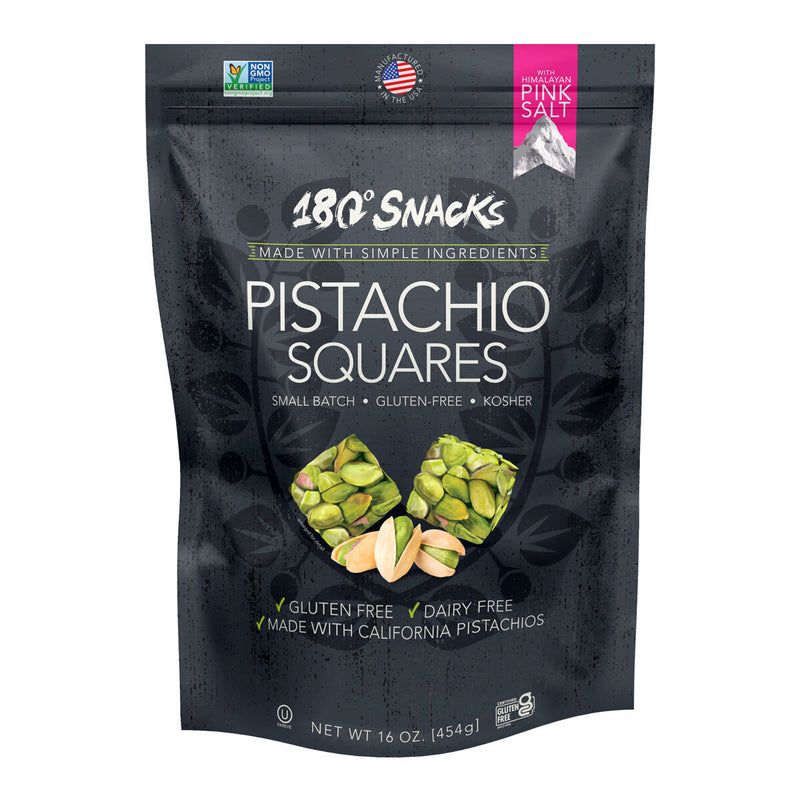 180° Snacks pistachio squares 454g, imported from the UK