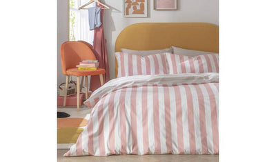 Argos Habitat Summer Haze Stripe Pink Bedding Set Single- Buy online at McGrocer