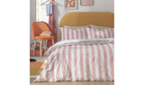 Habitat Summer Haze Stripe Pink duvet cover set double, UK version