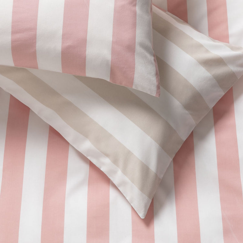 Habitat Summer Haze Stripe Pink duvet cover set double, UK version
