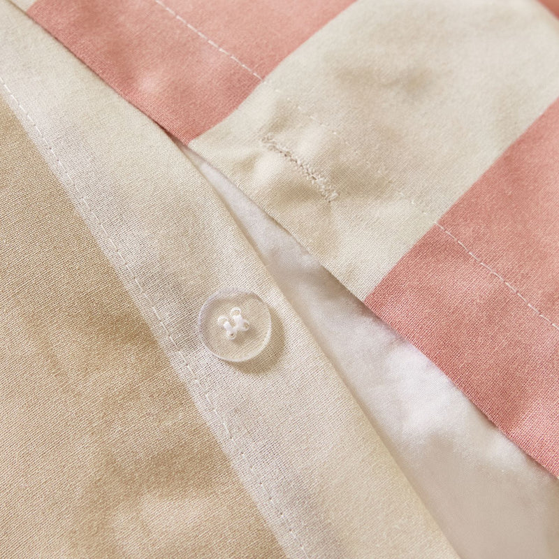 Habitat Summer Haze Stripe Pink duvet cover set double, UK version