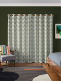 Orla Kiely blue two colour stem curtains, imported from the UK
