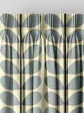Orla Kiely blue two colour stem curtains, imported from the UK