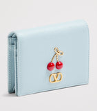 Valentino Garavani Cherryific VLogo leather wallet, imported from the UK