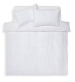 Argos Home Crinkle White Bedding Set - Double