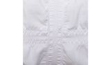 Argos Home Seersucker Square White Duvet Cover Set Double - British product