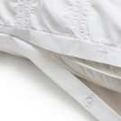 Argos Home Seersucker Square White Duvet Cover Set King Size - British product