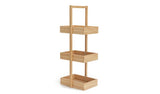 Habitat 3 tier bamboo storage caddy natural (British brand)
