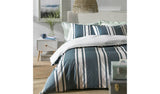 Argos Habitat Cotton Coastal Stripe Blue Bedding Set - Single- Buy online at McGrocer