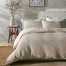 Habitat cotton contrast waffle beige bedding set king size, UK version