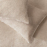 Habitat cotton contrast waffle beige bedding set king size, UK version