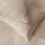 Habitat cotton contrast waffle beige bedding set king size, UK version