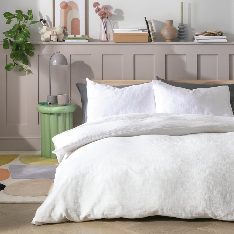 Habitat White Duvet Cover Set Superking - British product