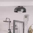 Habitat black bathroom ceiling light H17 x D30cm, UK version