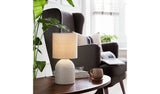 Argos Habitat Embossed Floral Ceramic Table Lamp in Off White, 40cm Height- Buy online at McGrocer