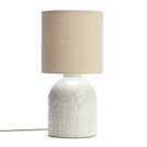 Habitat ceramic table lamp in off white, 40cm height, UK version