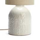 Habitat ceramic table lamp in off white, 40cm height, UK version