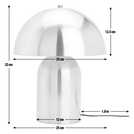 Habitat brass mushroom steel table lamp, UK version