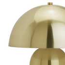 Habitat brass mushroom steel table lamp, UK version