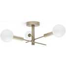 Habitat brass bathroom ceiling light, 58cm diameter, UK version