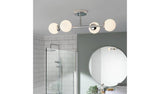 Argos Habitat Metal 4 Light Bathroom Flush Ceiling Light in Chrome- Buy online at McGrocer