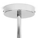 Habitat chrome bathroom ceiling light with four glass globes - British product