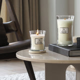 Woodwick large jar candle White Tea & Jasmine (British brand)