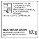 Woodwick large jar candle White Tea & Jasmine (British brand)