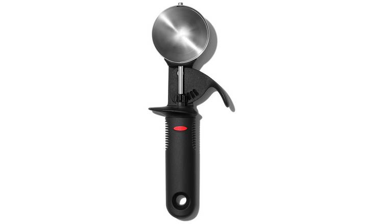 OXO black ice cream scoop, imported from the UK