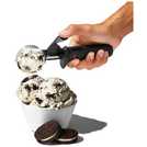 OXO black ice cream scoop, imported from the UK