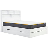 Birlea Alfie Double Storage Bed Frame in White - British product