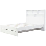 Birlea Alfie white kingsize storage bed frame - British product