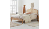 Argos Birlea Leonie Oak Rattan Bed Frame Double- Buy online at McGrocer