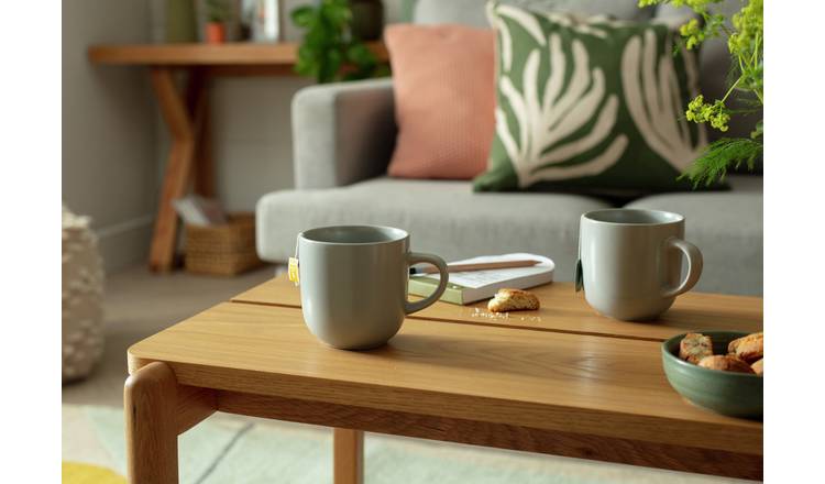 Habitat Matte Grey mugs 420ml, UK version