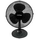 Oscillating black desk fan 12 inch - British product