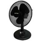Oscillating black desk fan 12 inch - British product