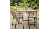 Argos Habitat Malta 4 Seater Rattan Effect Garden Bar Set in Natural- Buy online at McGrocer