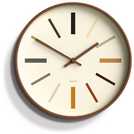 Jones wall clock Kiwi Brown 30cm, UK version
