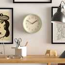 Jones Clocks green analogue wall clock 20cm diameter, UK version