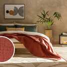 Habitat cotton throw terracotta 150x200cm, UK version