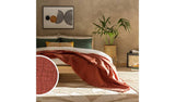Argos Habitat Cotton Plain Textured Fringed Throw Terracotta 150x200cm- Buy online at McGrocer