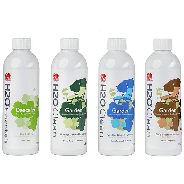 H2O HD cleaning solution pack of 4 0.25L each, imported from the UK
