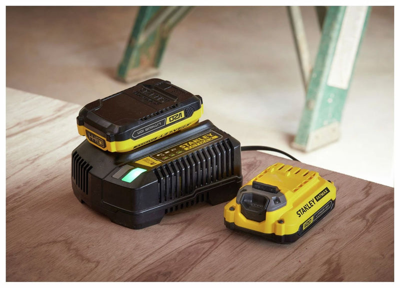 Stanley Fatmax V20 4Ah lithium-ion battery charger 18V (British brand)