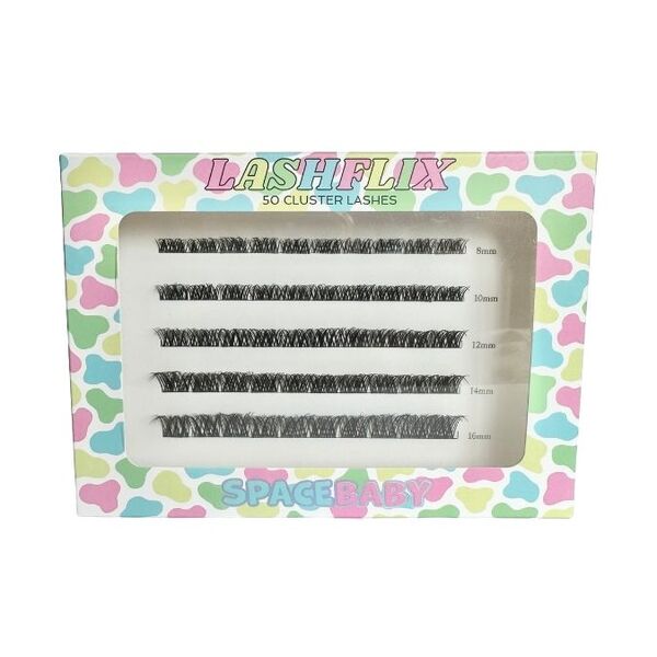 Space Baby Lashflix Cluster Lashes 50 count (British brand)