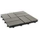 WORKPRO dark grey decking tiles 30 x 30 cm (British brand)
